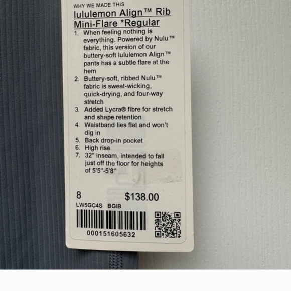 Align Ribbed Mini Flare - Picture 6 of 7